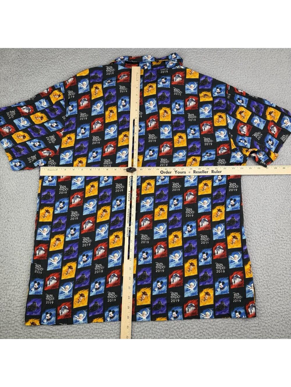 Disney D23 Expo 2019 Hawaiian Shirt XL Mickey Star Wars Pixar - Picture 5 of 11
